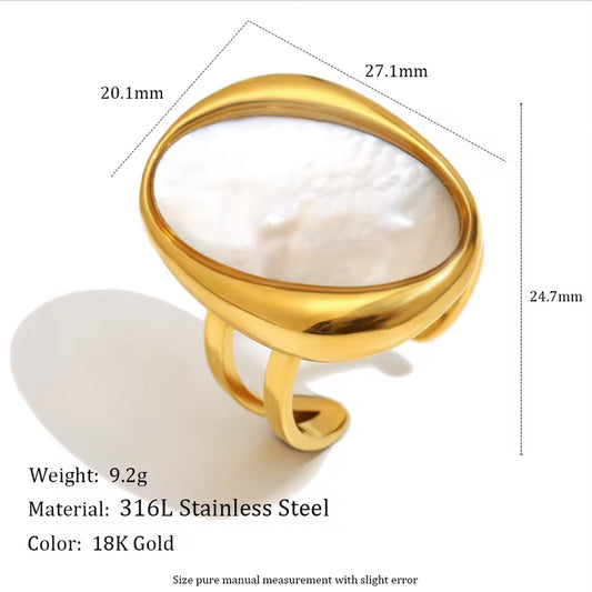 Ivory Halo Ring