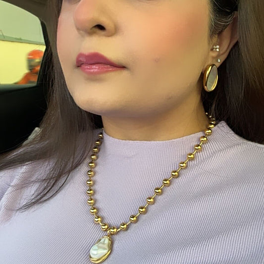 Ivory Halo Studs