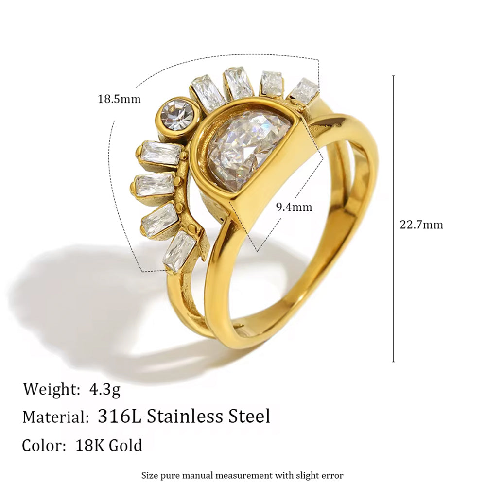 Celeste Arc Ring
