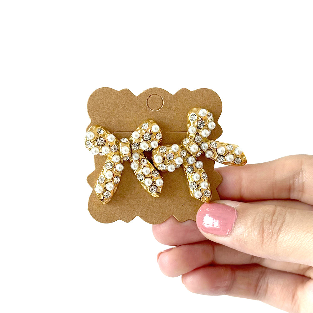 Bow Pearl Earrings