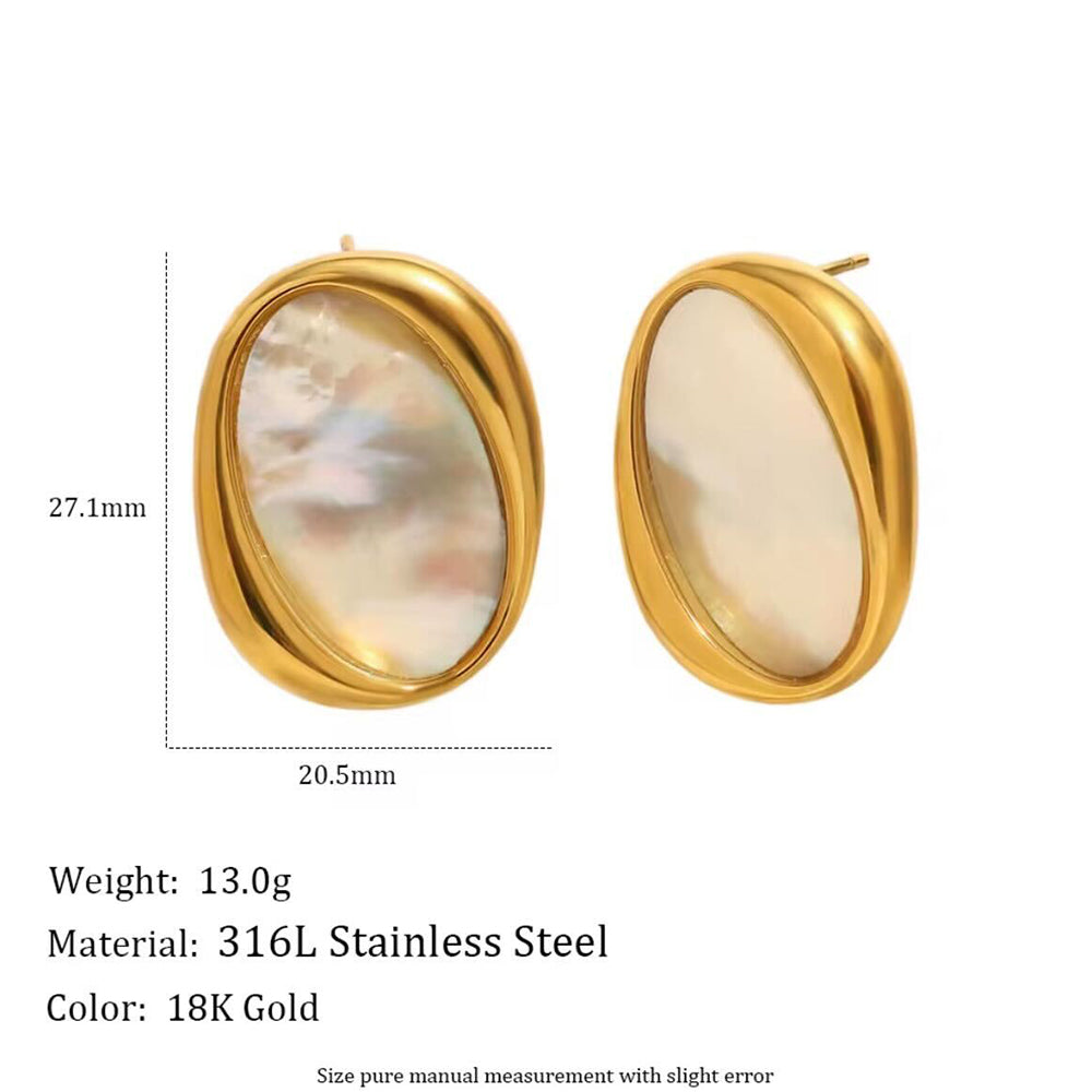 Ivory Halo Studs