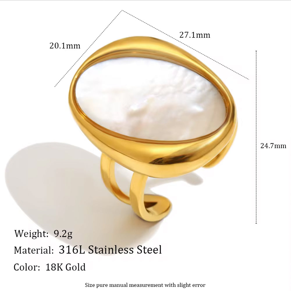 Ivory Halo Ring