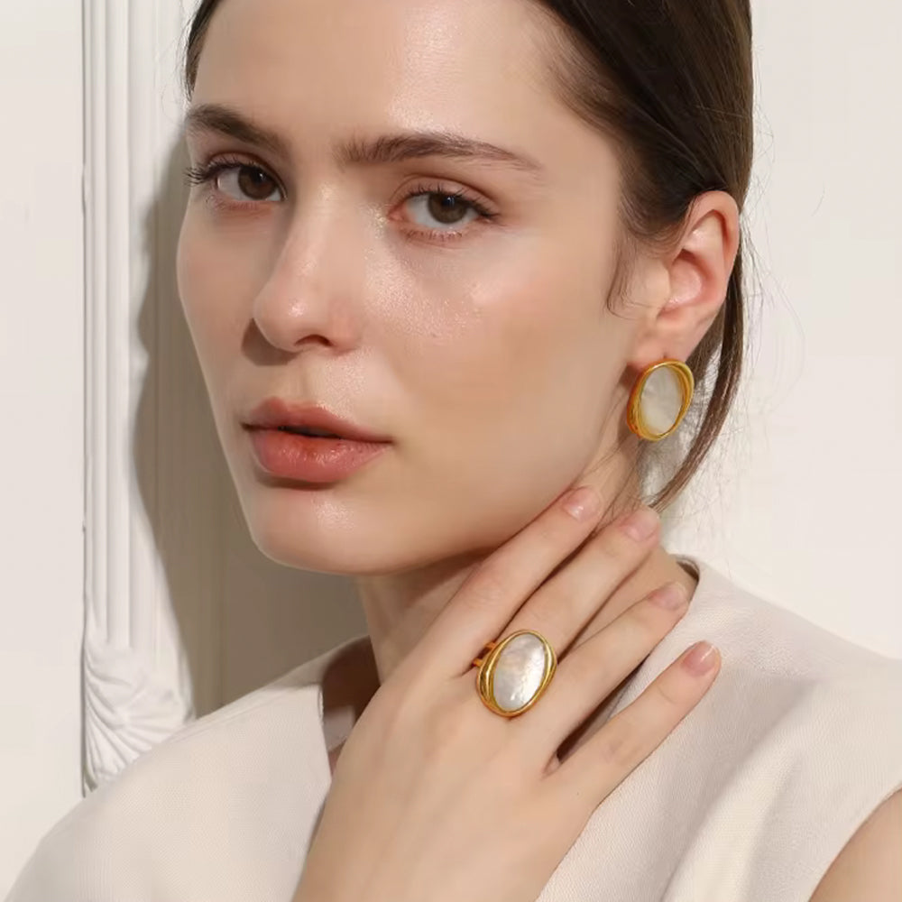 Ivory Halo Ring