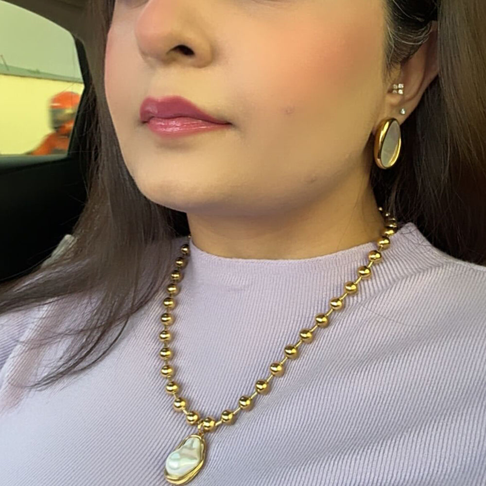 Ivory Halo Studs