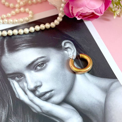 Chunky Hoop Earrings