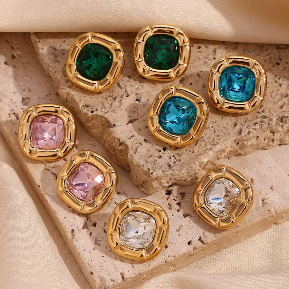 Aurora Cushion Studs
