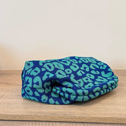 Leopard Collection Pouch ( Aqua Night )