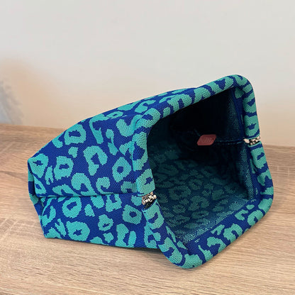 Leopard Collection Pouch ( Aqua Night )