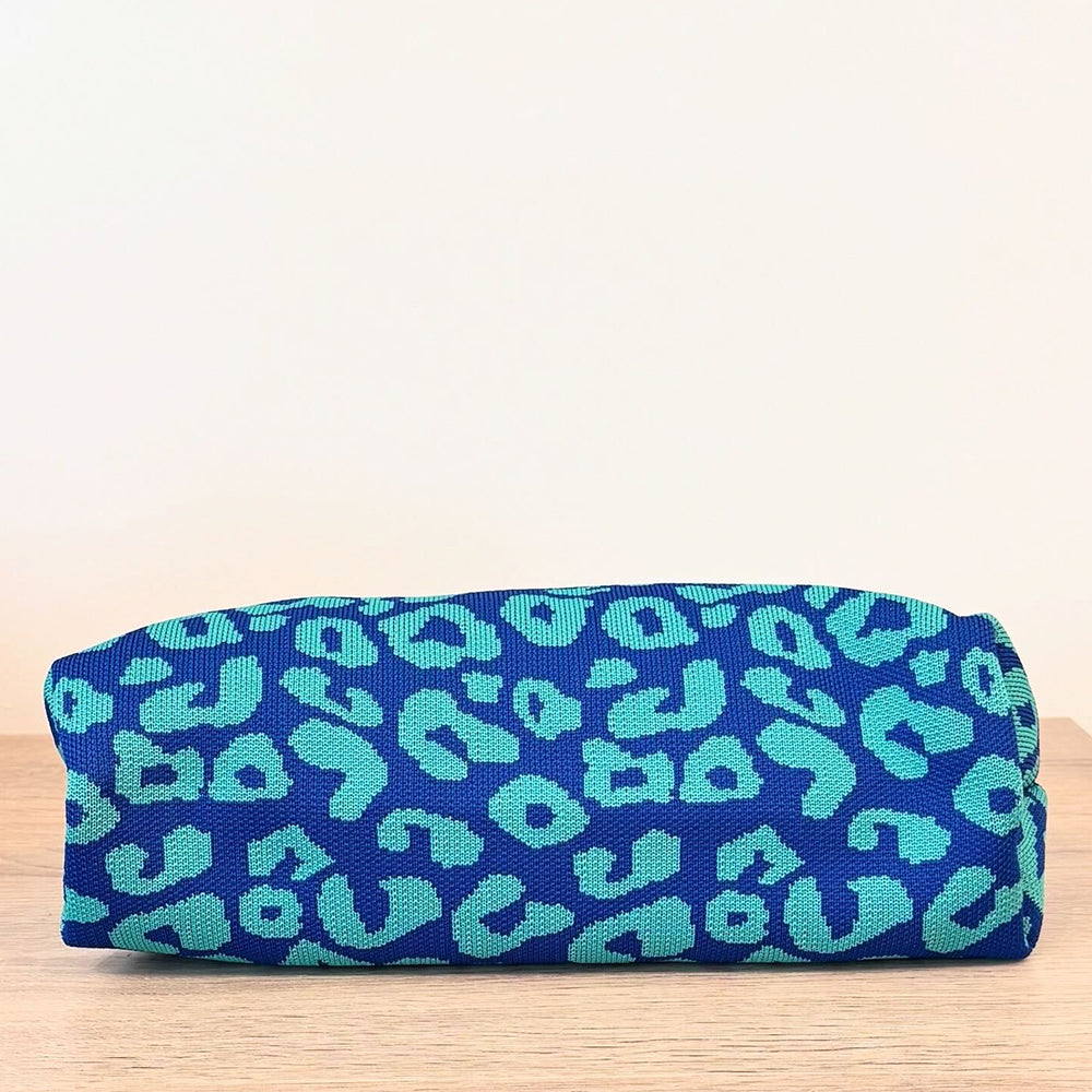 Leopard Collection Pouch ( Aqua Night )