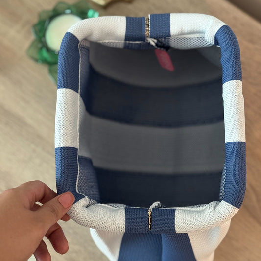 Harbor Stripe Pouch ( Blue n White)