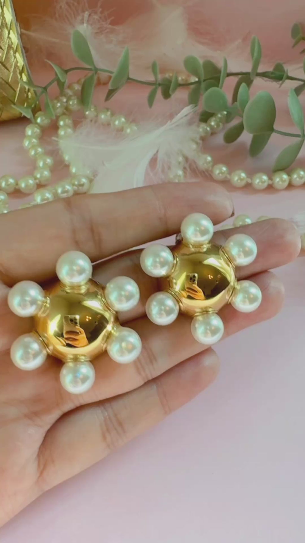 Sun Pearl Earrings