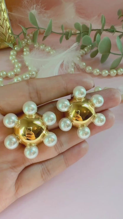 Sun Pearl Earrings