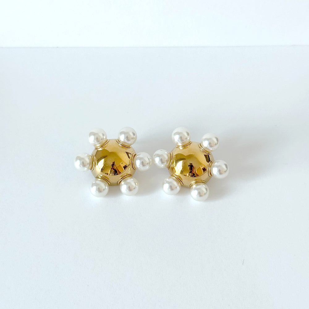 Sun Pearl Earrings