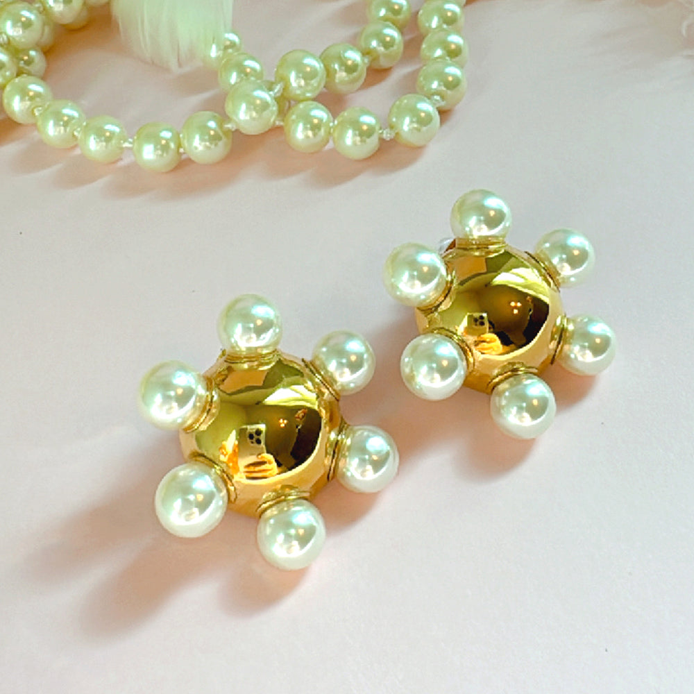 Sun Pearl Earrings